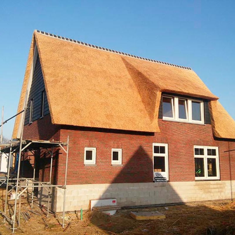 Referentie Rietdekkersbedrijf Molenaar: rieten dak woonhuis Ravestein
