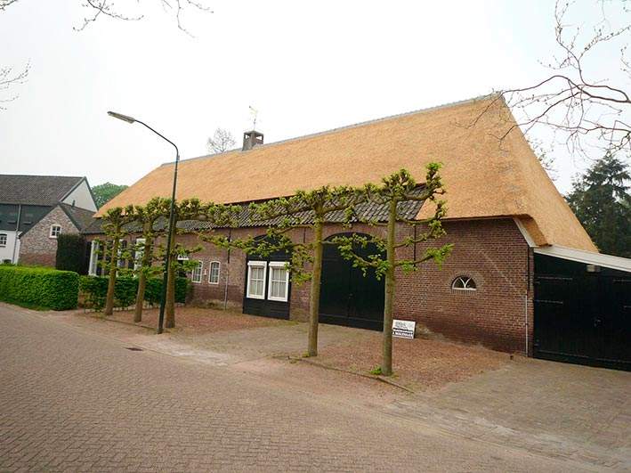 Referentie Rietdekkersbedrijf Molenaar: rieten dak woonboerderij Den Dungen