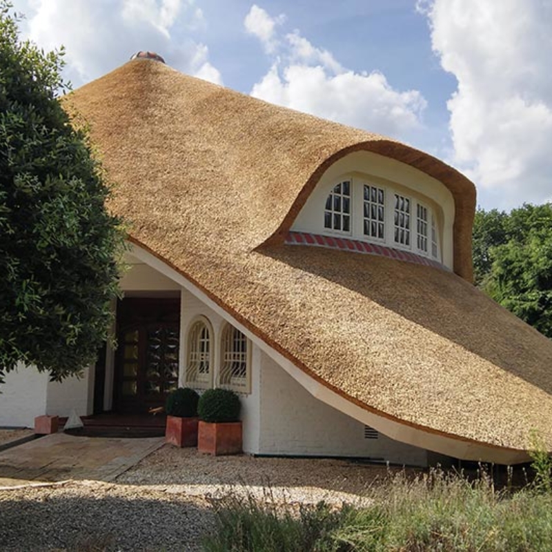 Referentie Rietdekkersbedrijf Molenaar: rieten dak woonhuis Duitsland
